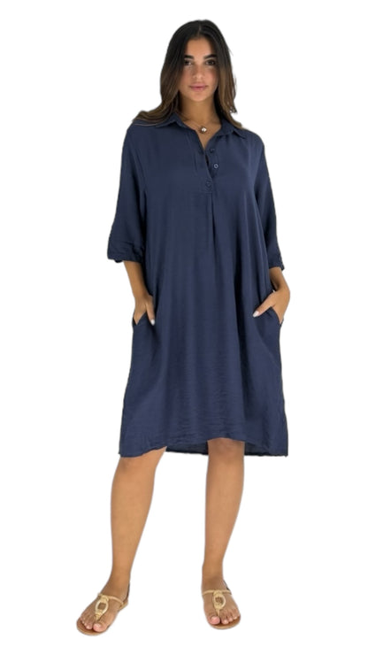 Capri navy dress