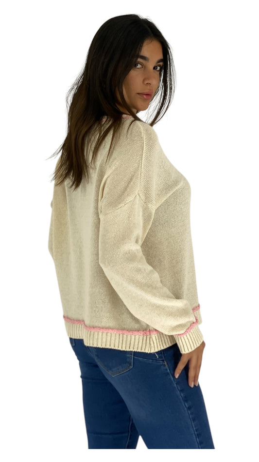 Marks beige/pink top