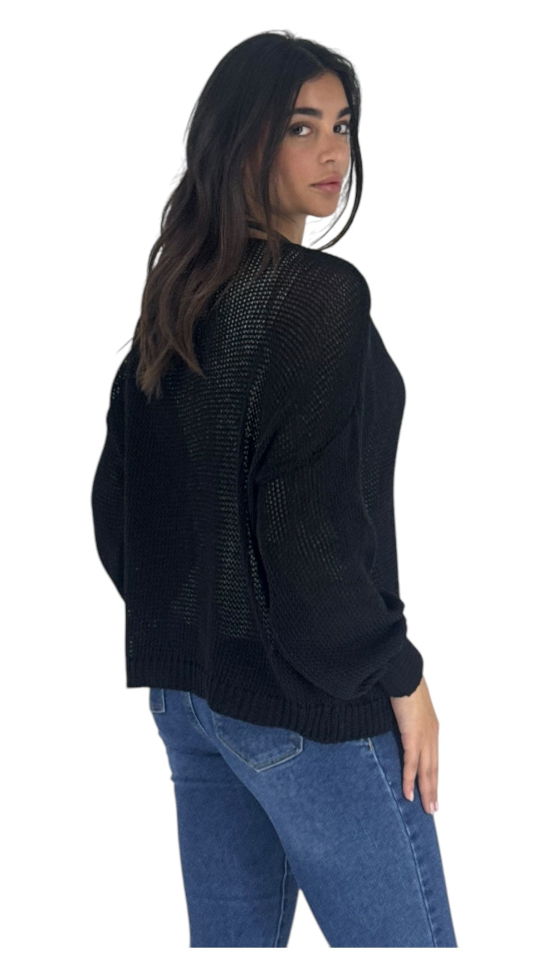 Tia black cardigan