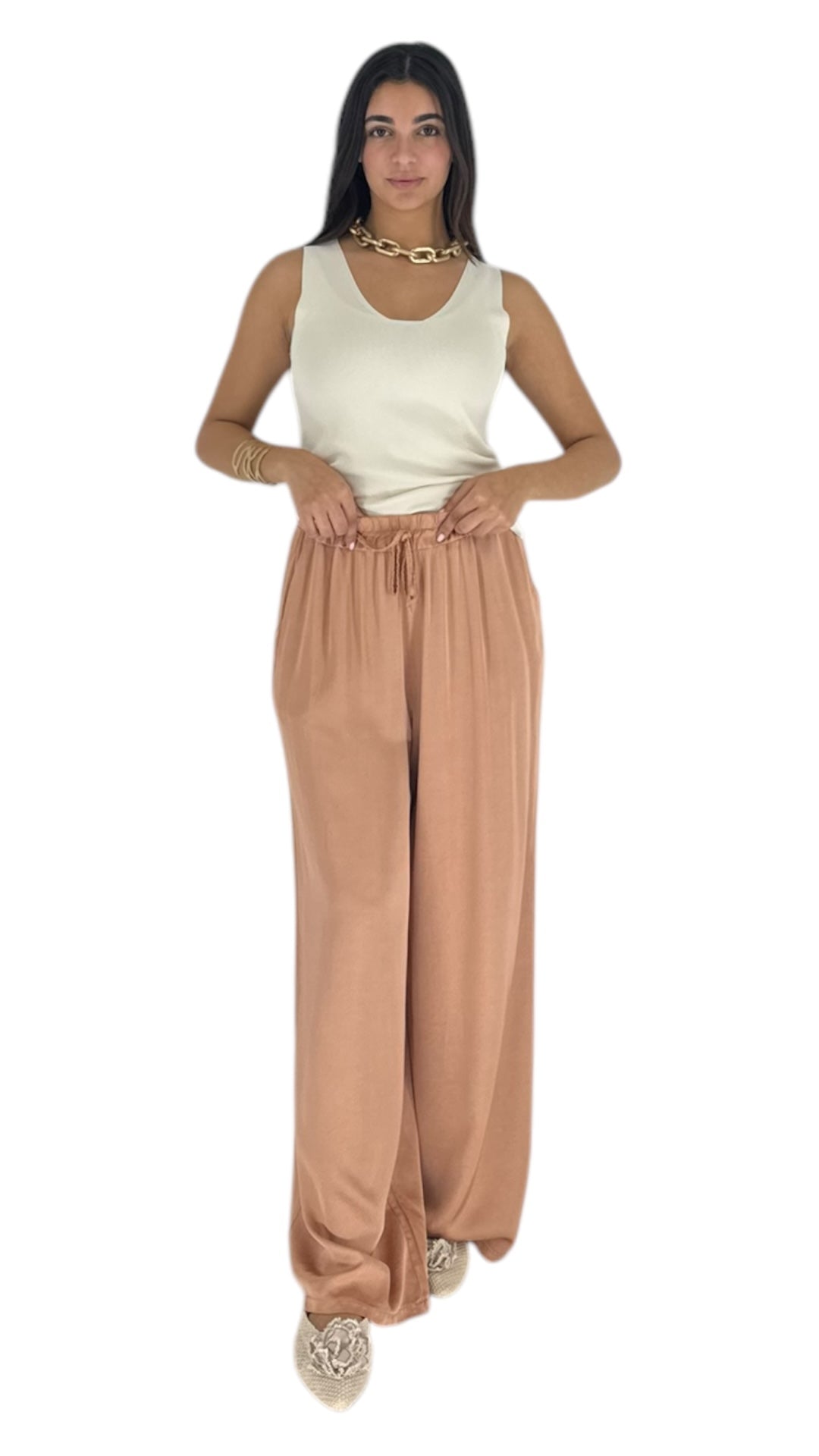 Perla peach pants