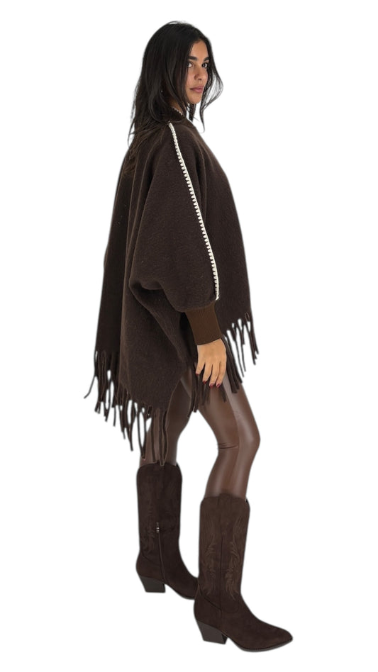 Bianca Brown Poncho