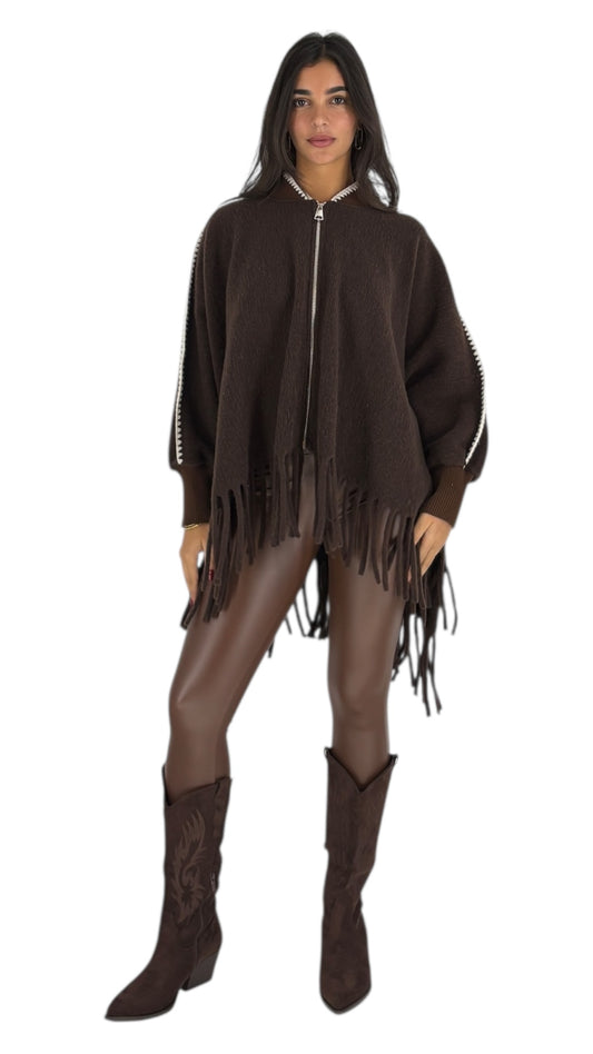 Bianca Brown Poncho
