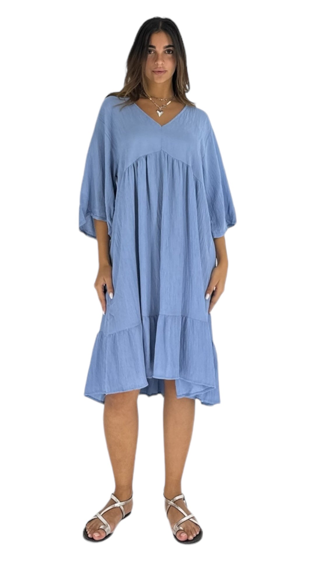 Rompi blue dress