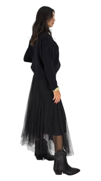 Monk Black Skirt