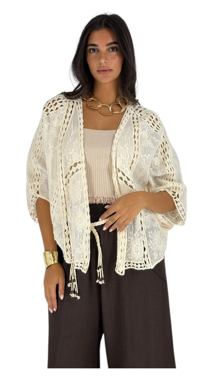 Xenia Beige Cardigan