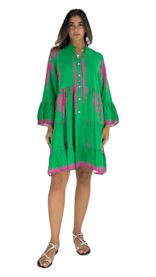 Kuki green dress