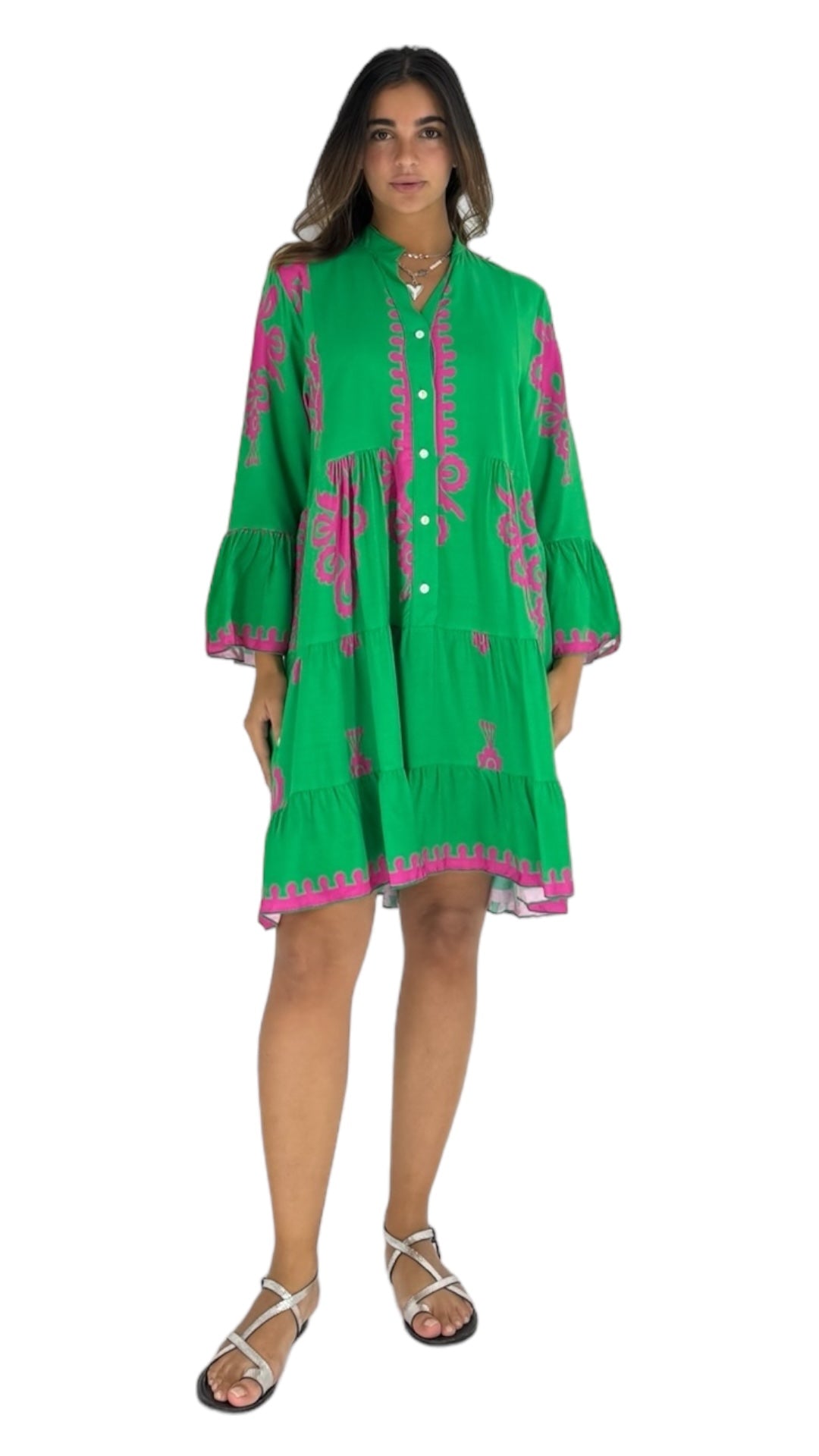 Kuki green dress