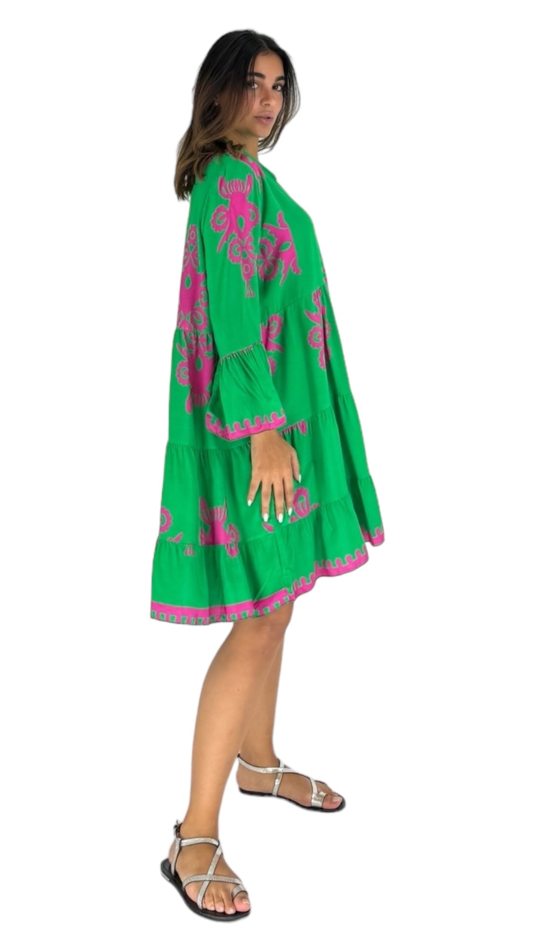 Kuki green dress