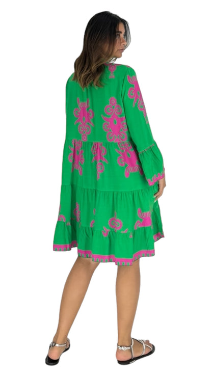 Kuki green dress