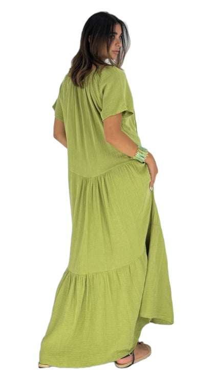 Marvi lime green dress