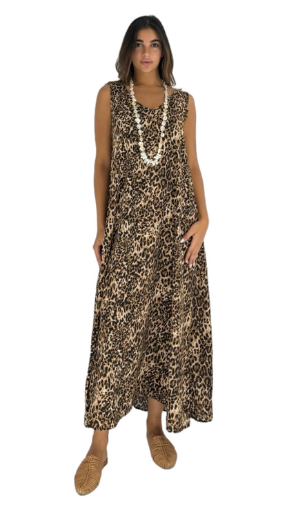 Cami leopard dress