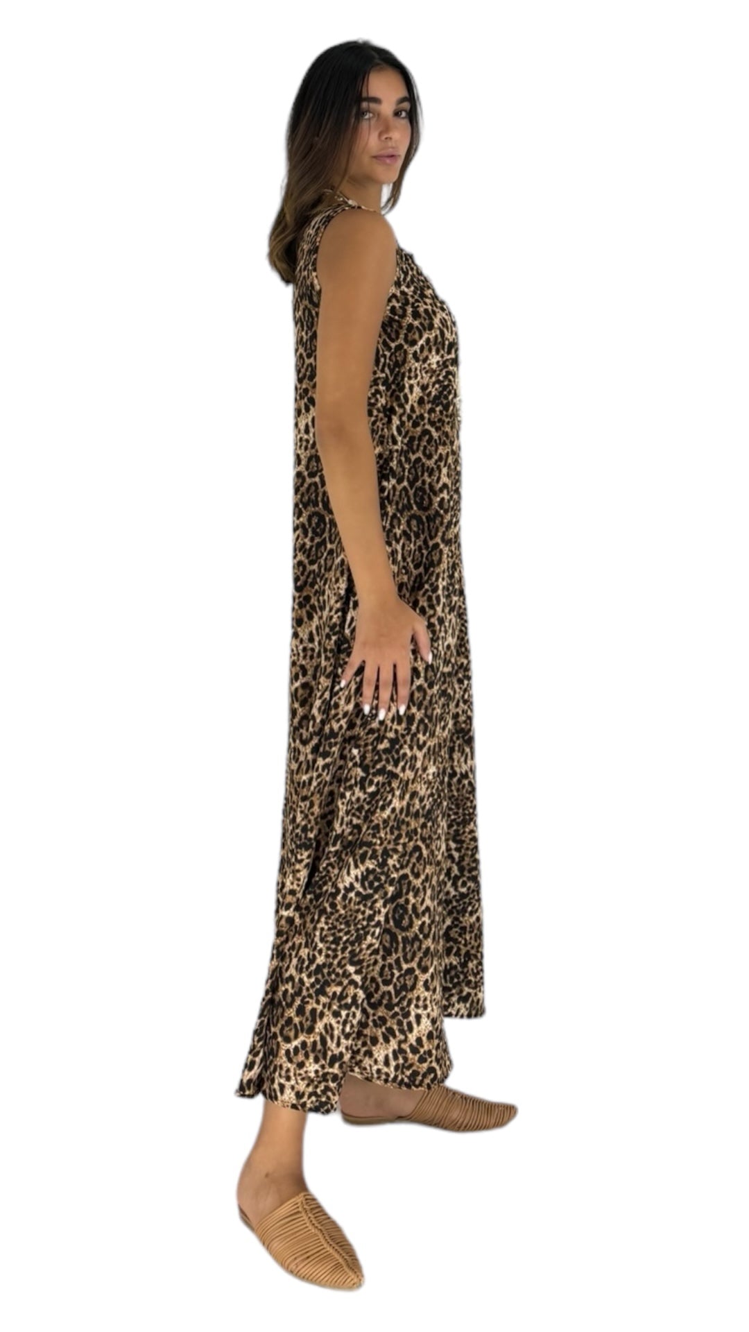 Cami leopard dress