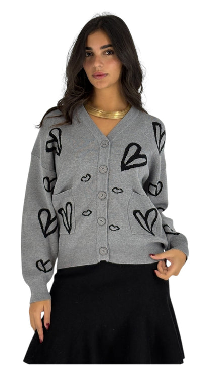 Albi Grey Cardigan