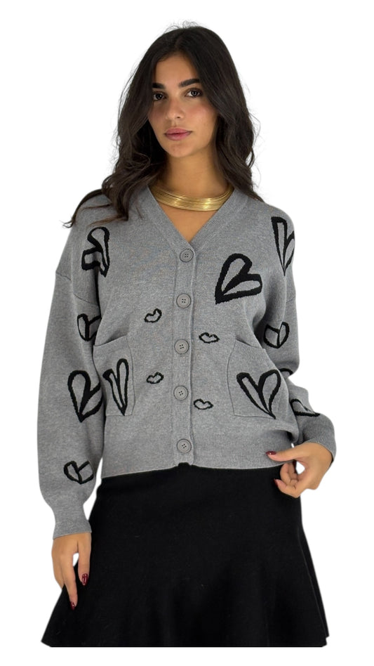 Albi Grey Cardigan