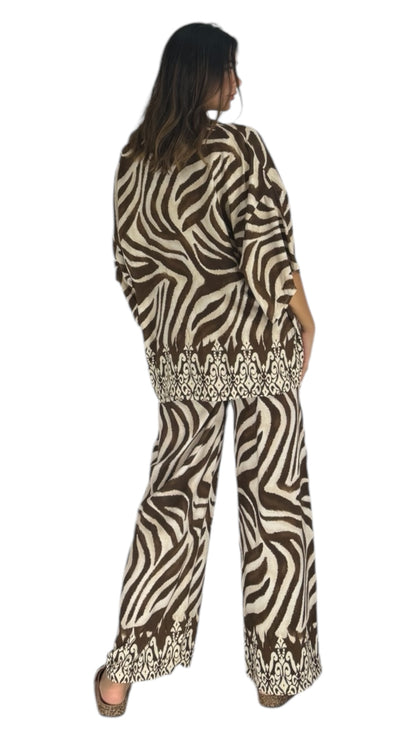 Zebra brown set