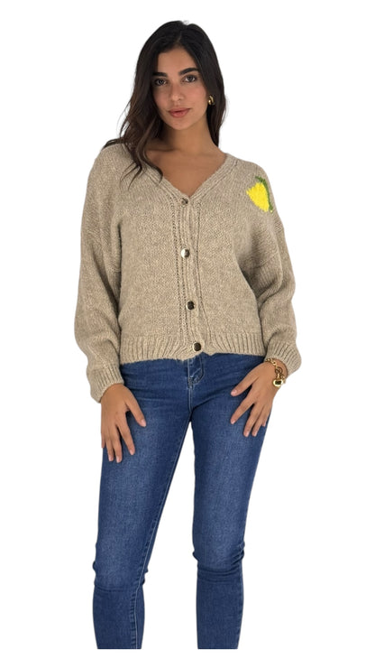 llaria beige cardigan