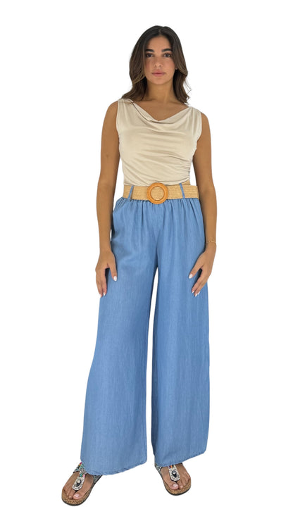 Odette light denim pants