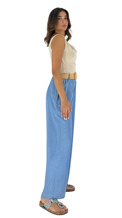 Odette light denim pants