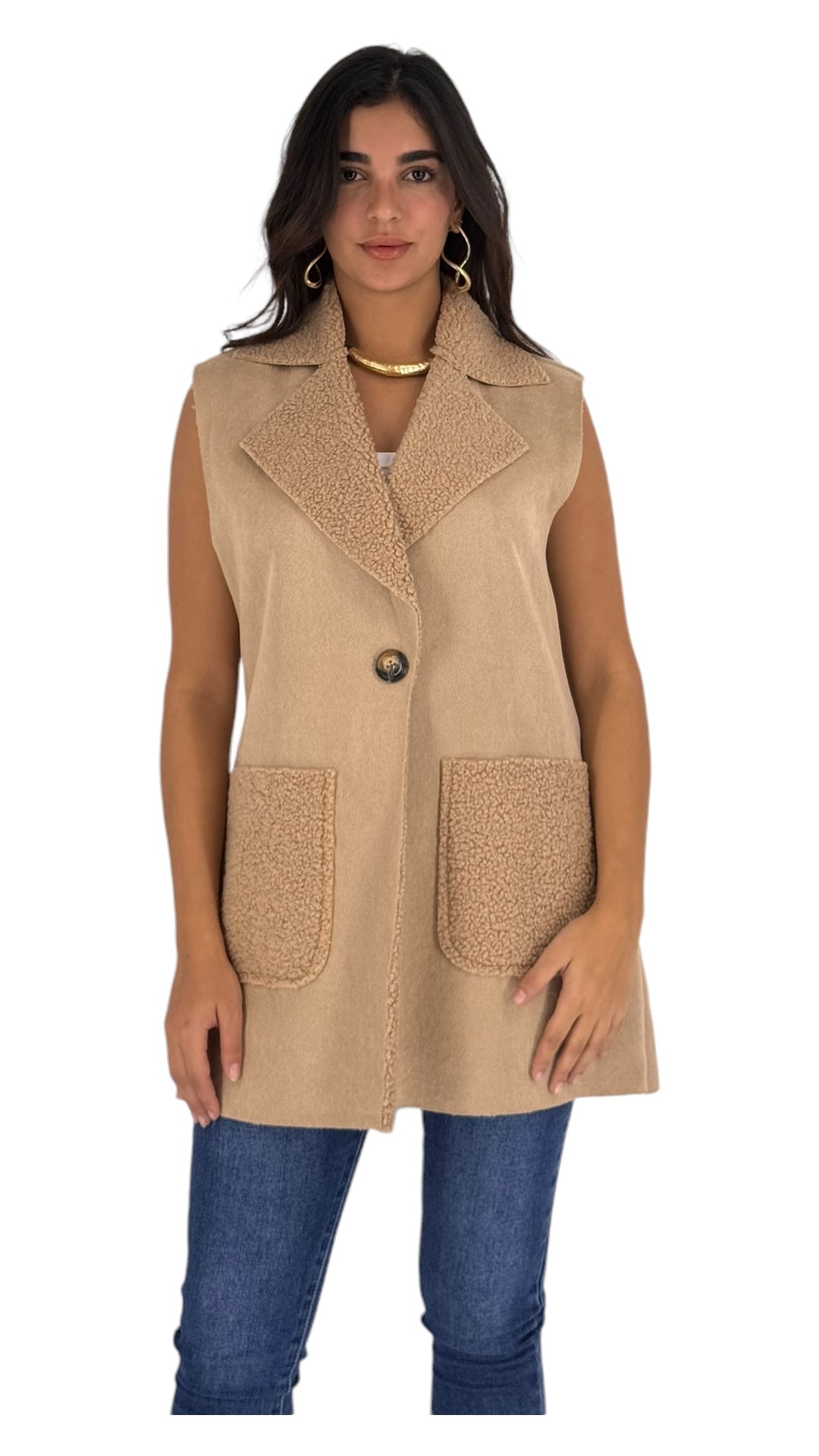 Oaklan beige vest