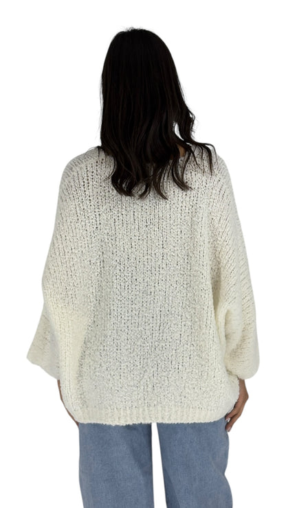 Alma White Sweater