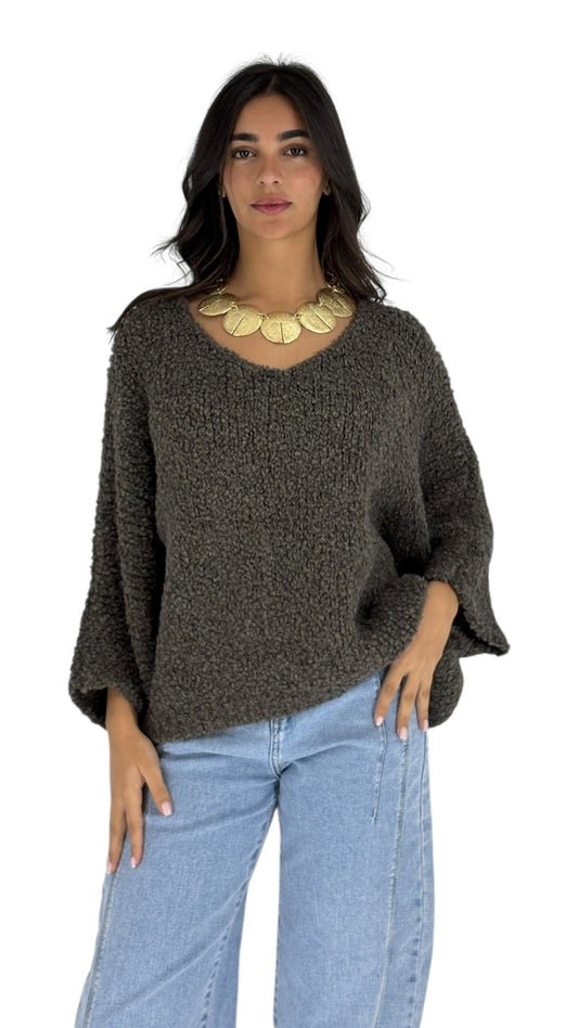 Alma Brown Sweater