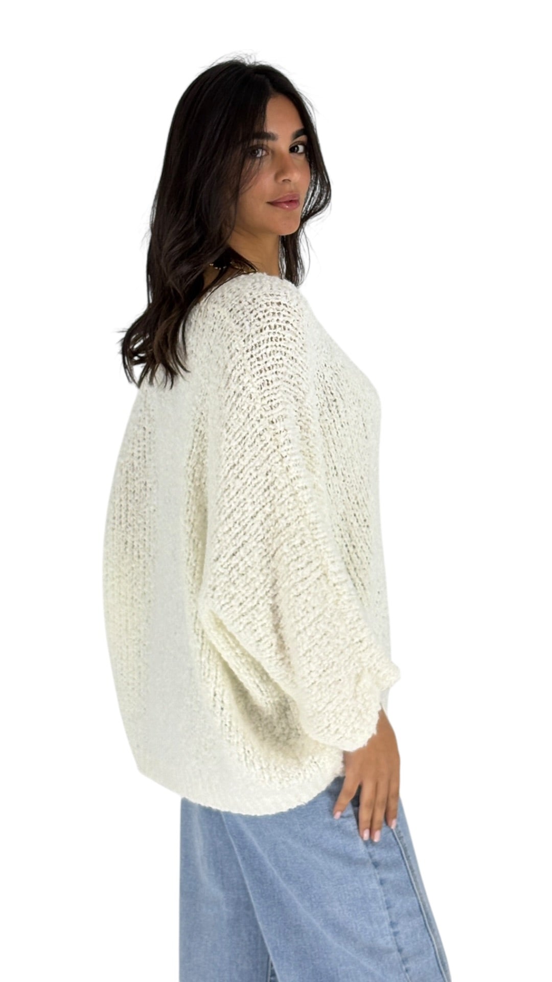 Alma White Sweater