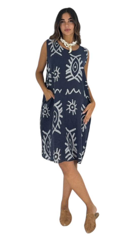 Naples navy dress