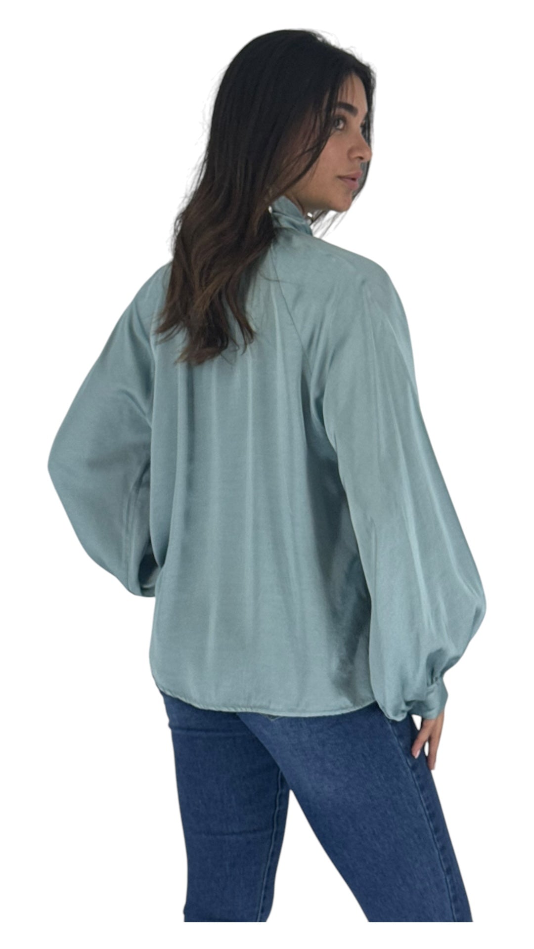 Flora teal shirt