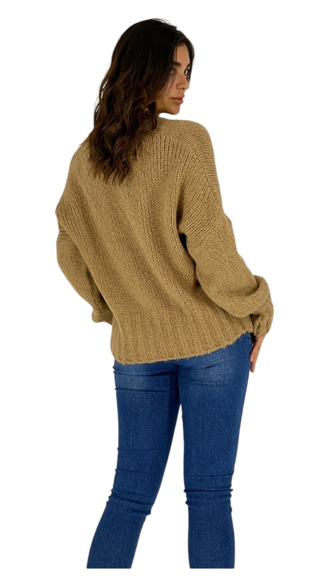 Quill camel cardigan