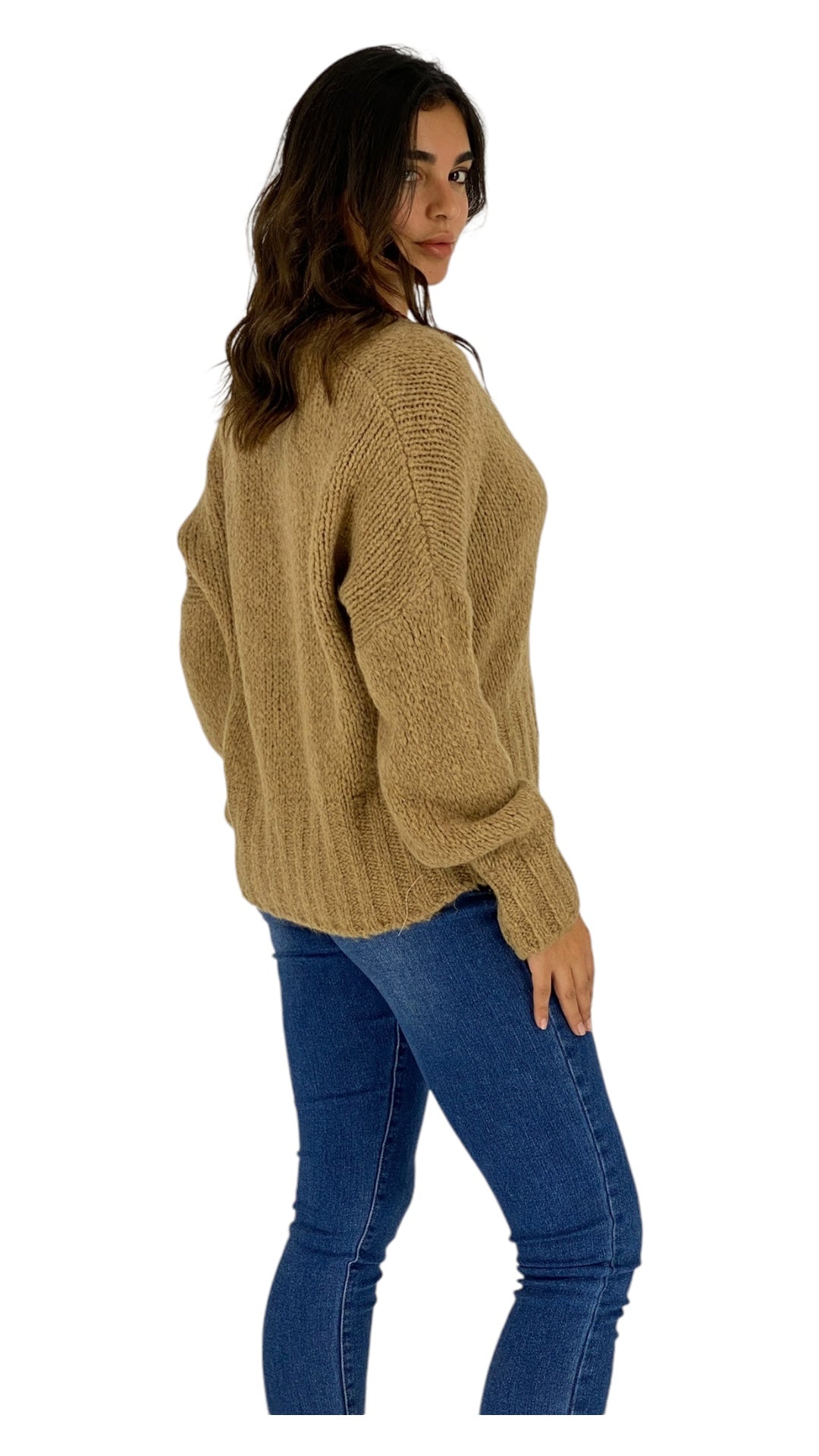 Quill camel cardigan