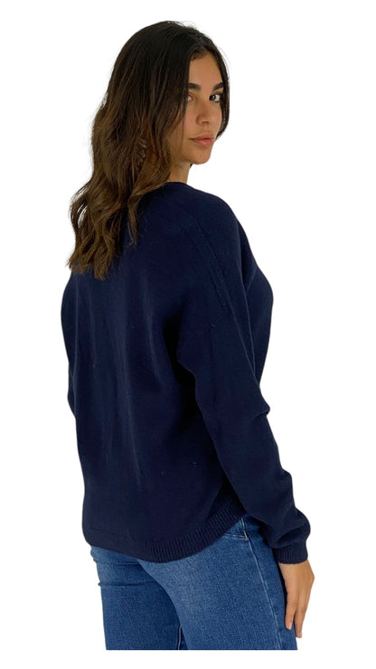 Mergery dark navy cardigan