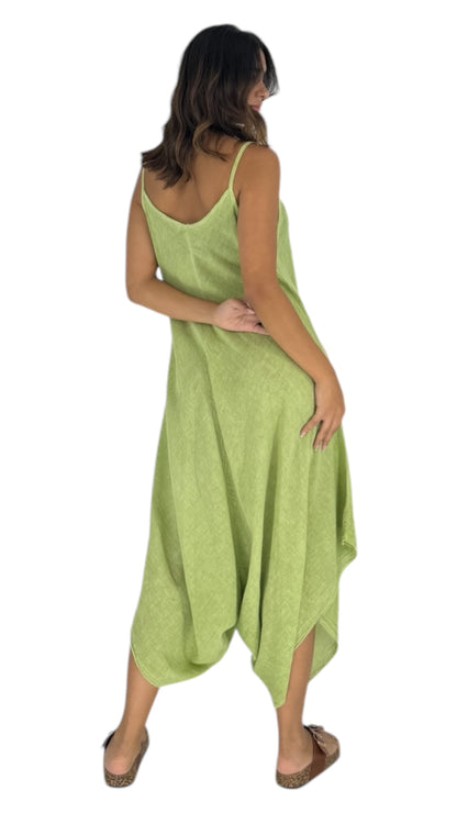 Refresh lime green jumpsuit