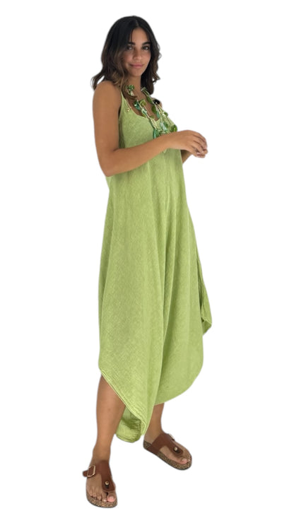 Refresh lime green jumpsuit