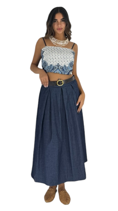 Dalia denim skirt