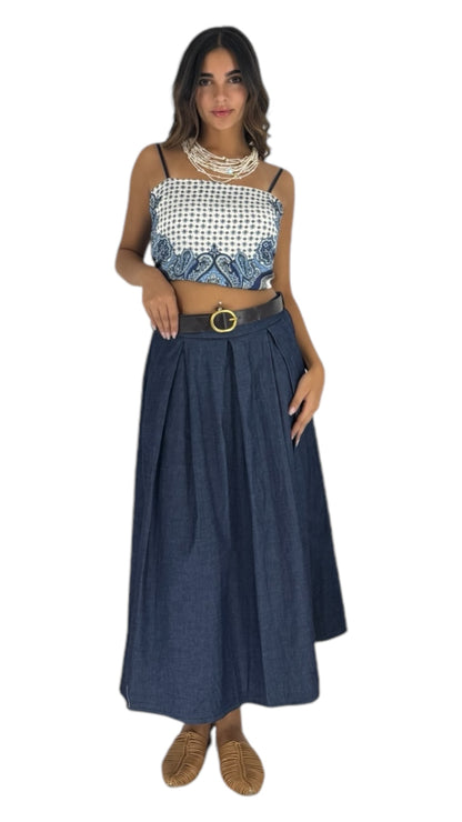 Dalia denim skirt