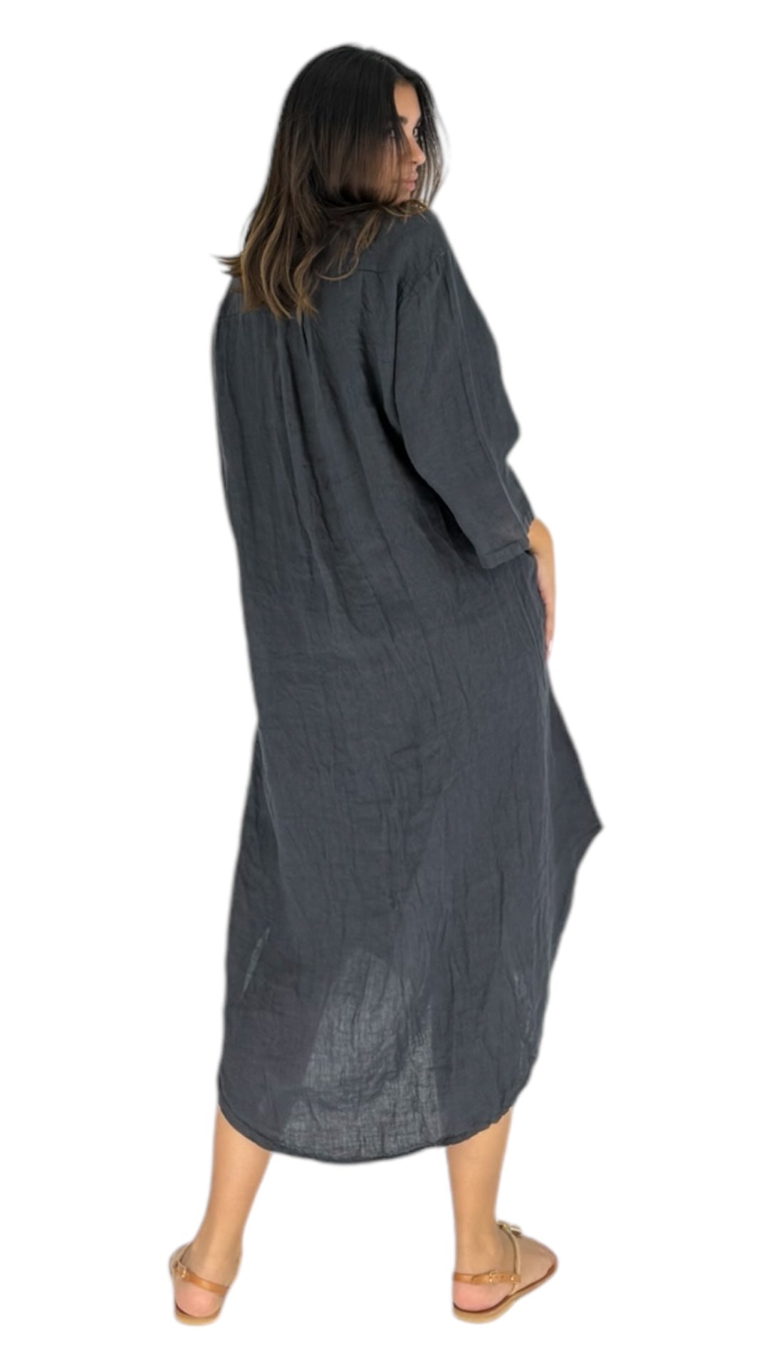 Nishan charcoal dress