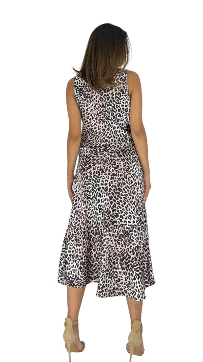 Leo leopard skirt set