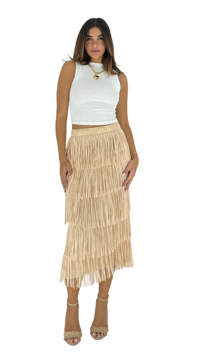 Frida beige skirt