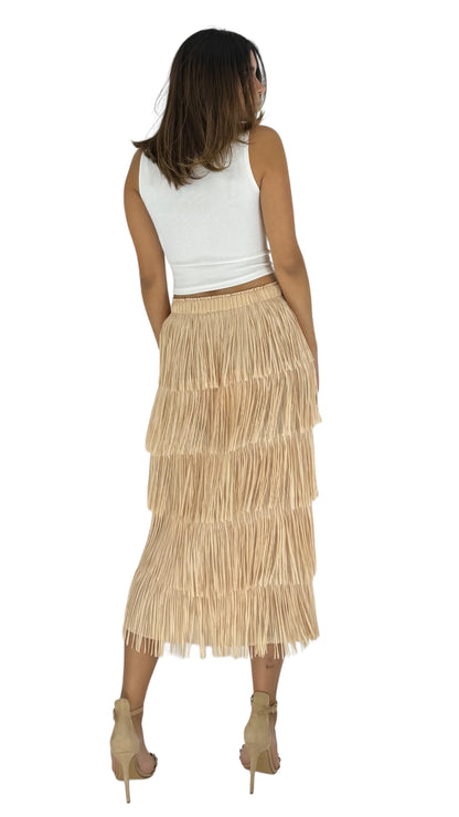 Frida beige skirt