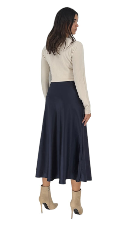 Wilder navy skirt