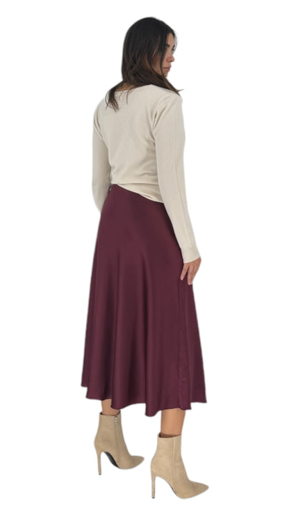 Wilder maroon skirt