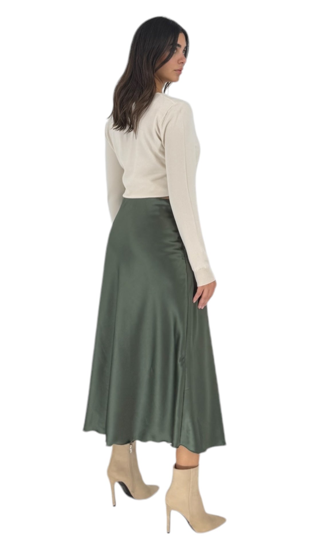 Wilder olive green skirt