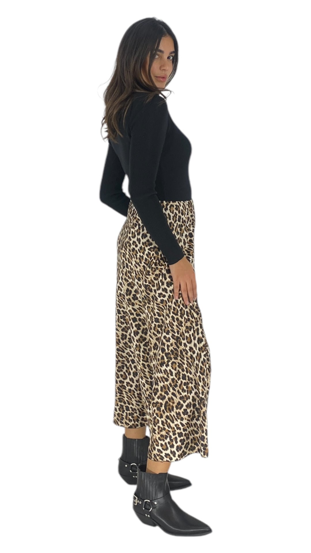 Sylas leopard skirt