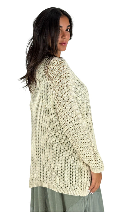 Zane Beige Cardigan