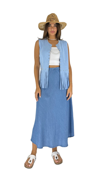 Aline blue skirt