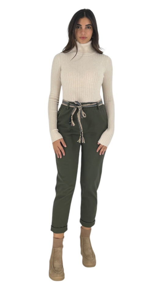 Jutta olive green pant