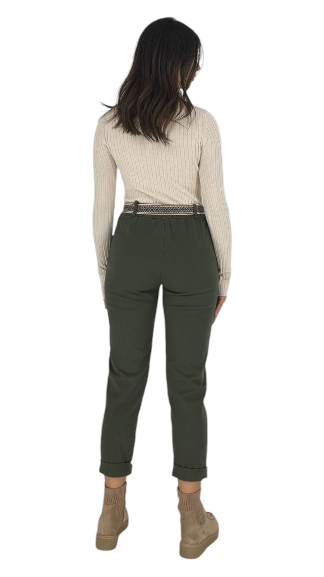 Jutta olive green pant