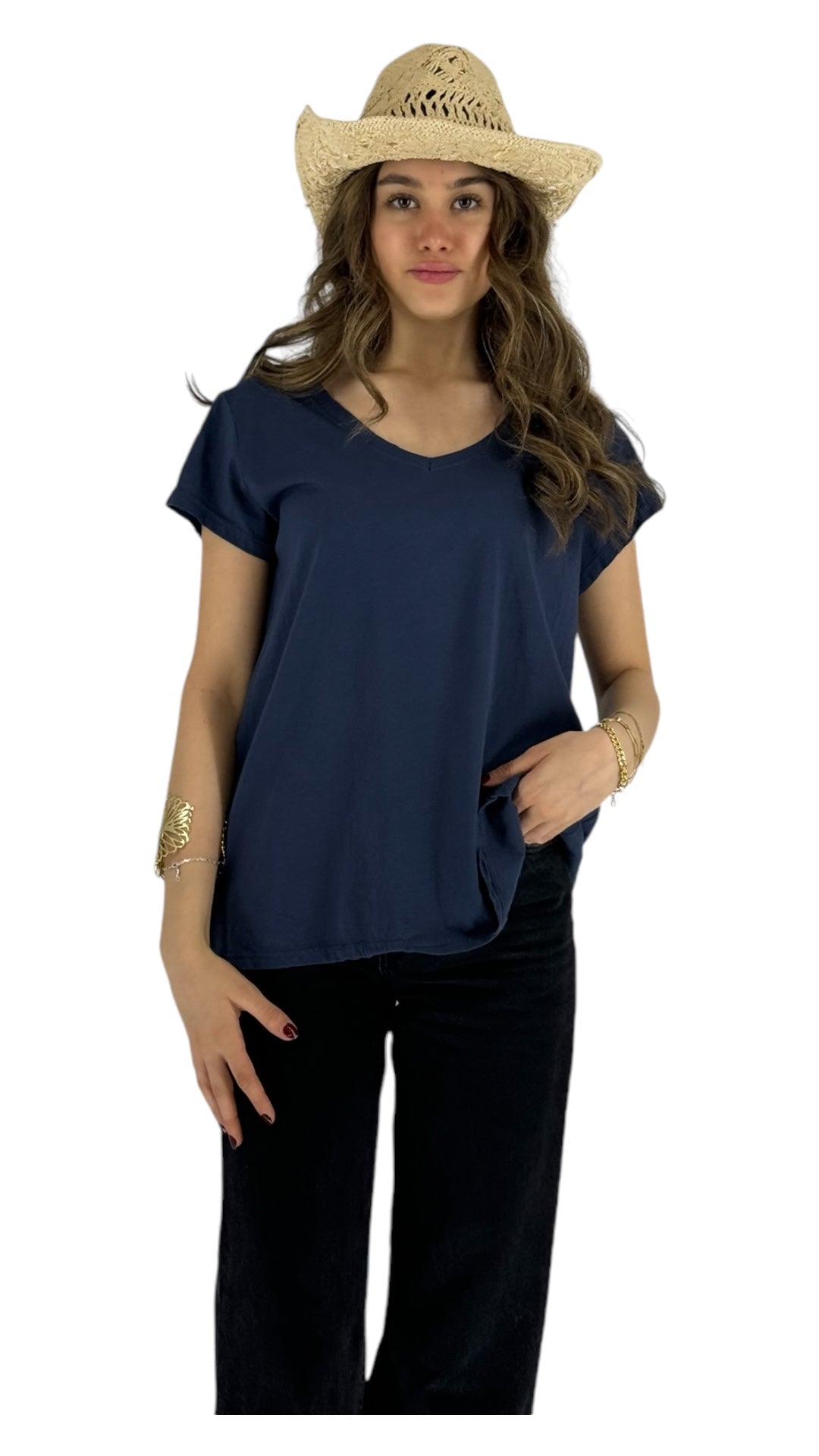 Angelina navy Tshirt