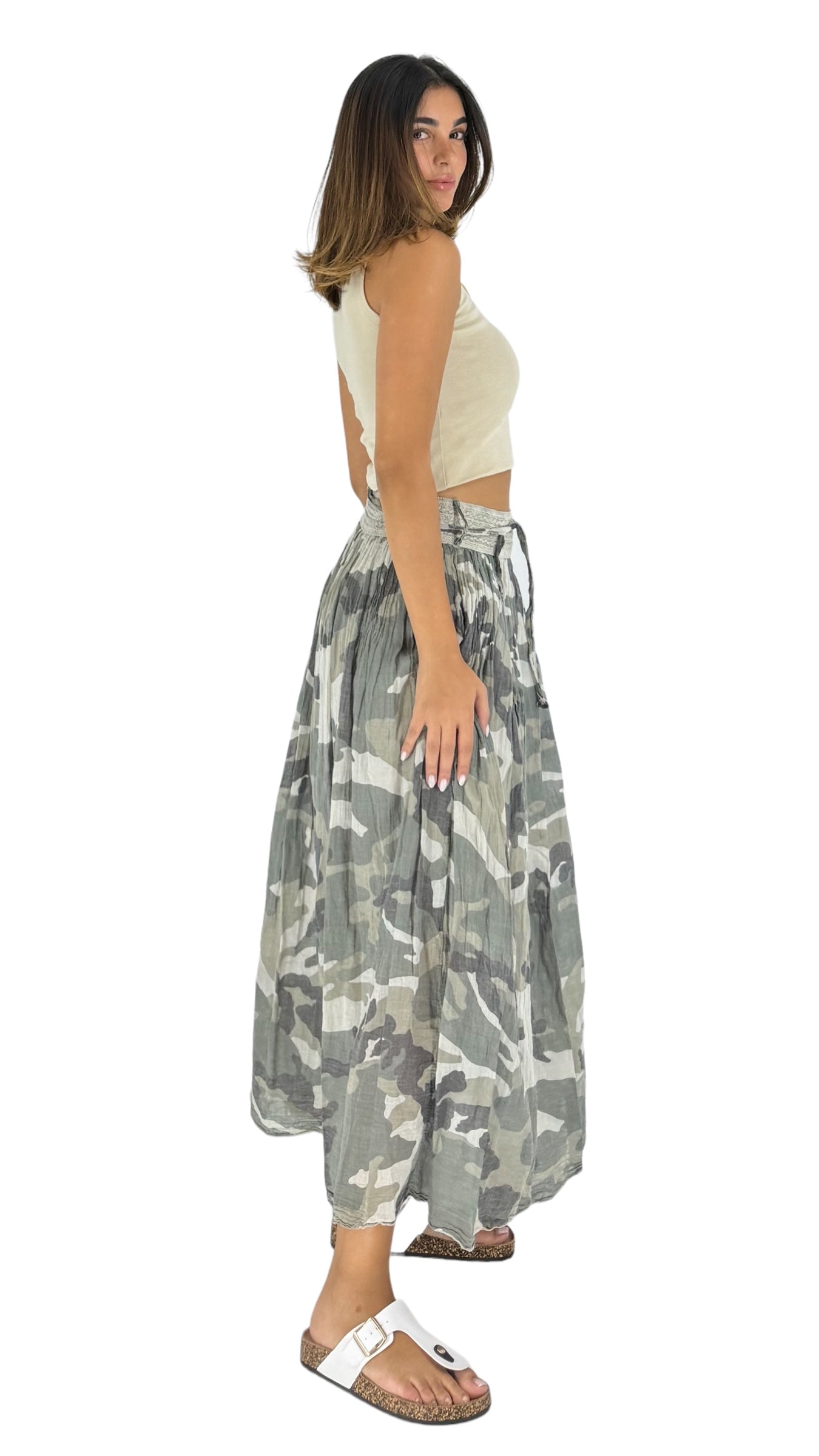 Rima camouflage skirt