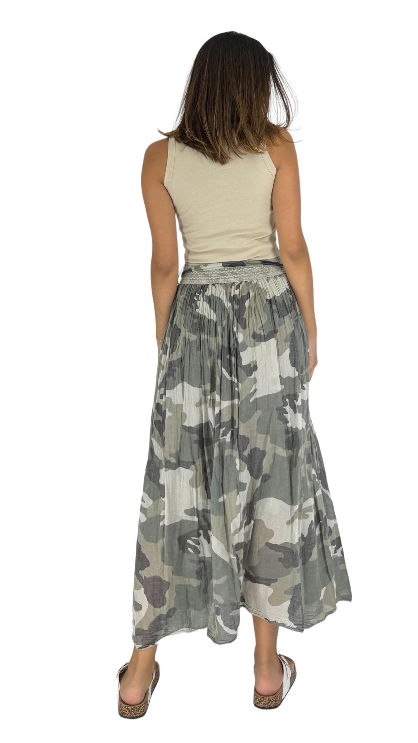 Rima camouflage skirt